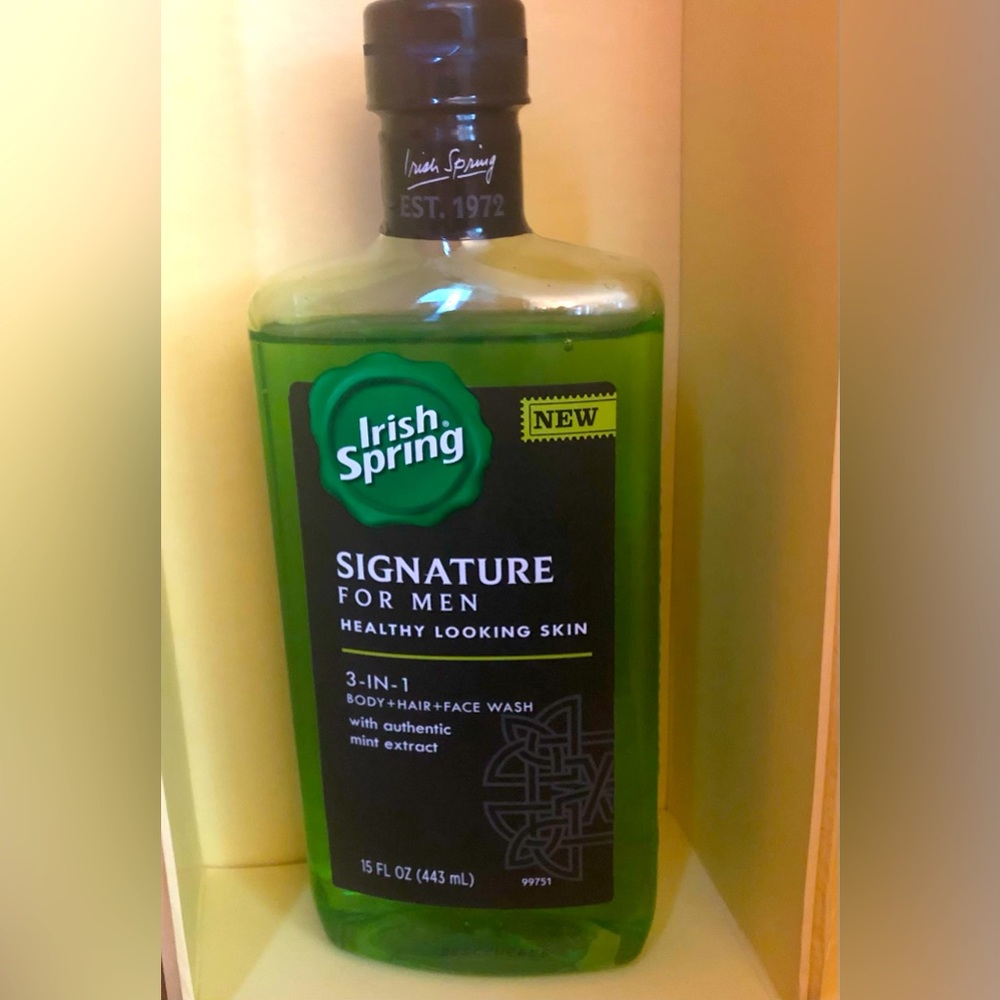 Irish Spring Signature for Men 3-in-1 Body + Hair + Face Wash